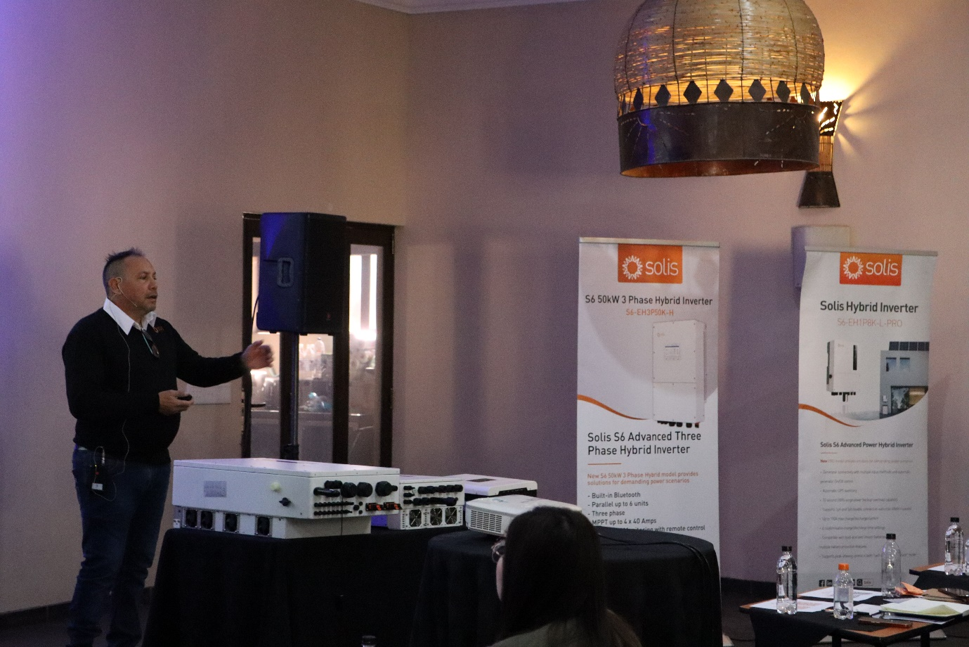 Technical Support Engineer, Jason Yazbek conducting a training session during a roadshow in South Africa