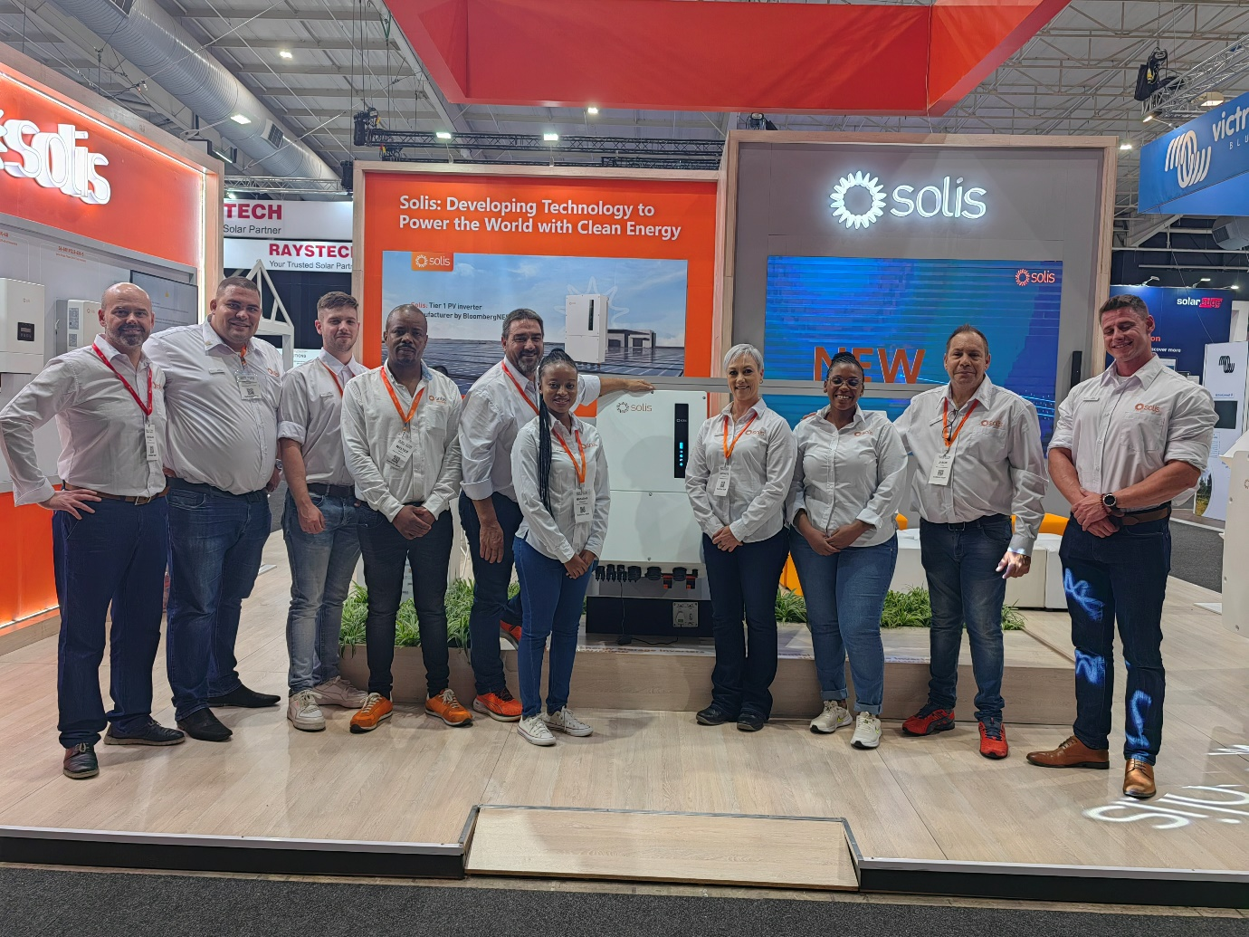 Team at Solar & Storage Live Africa in South Africa