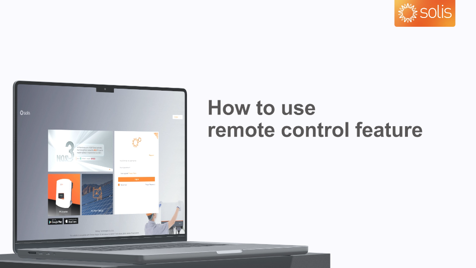 SolisCloud WEB-how to use the remote control feature